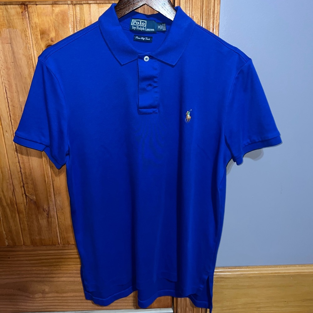 Polo by Ralph Lauren Men's Blue Polo Shirt